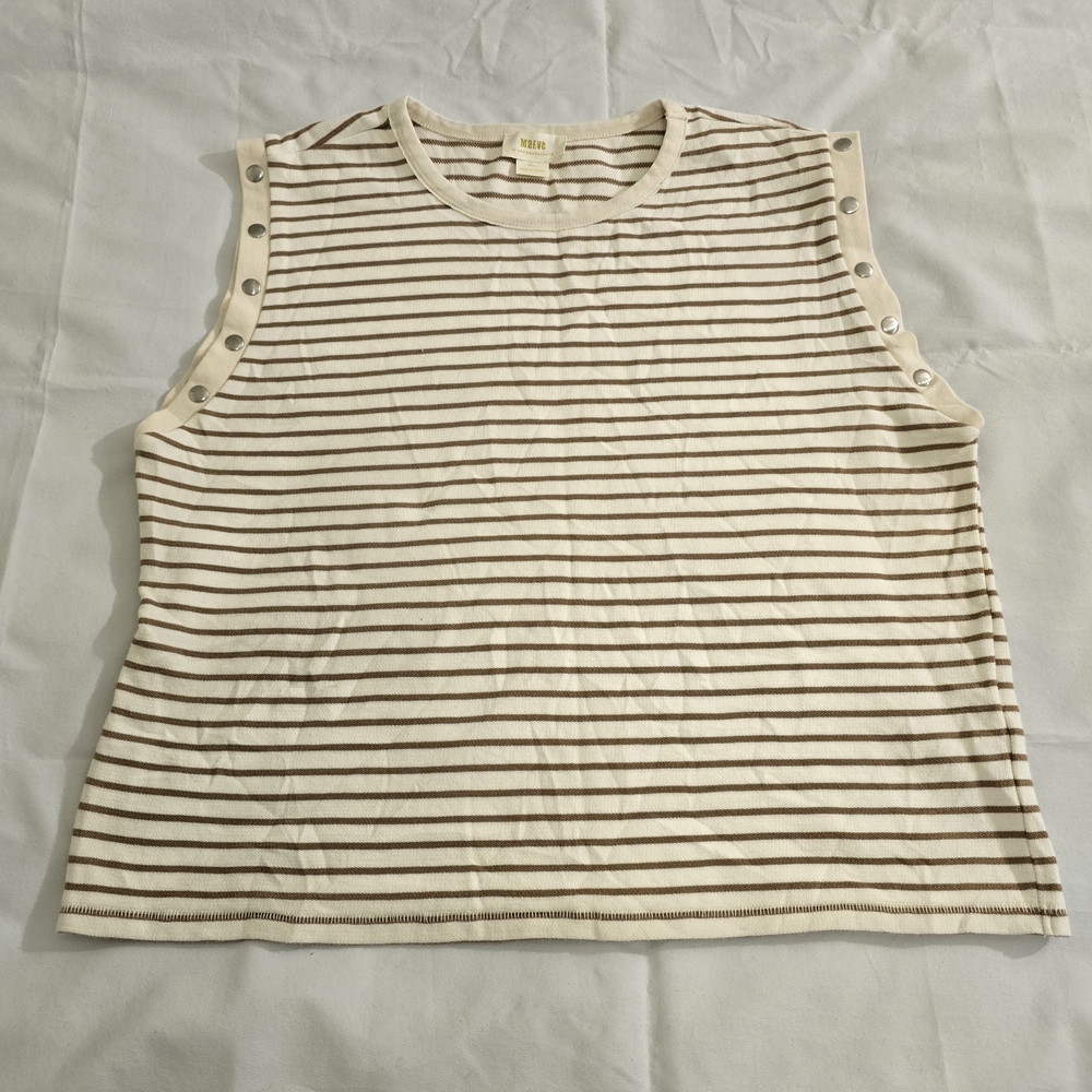Maeve By Anthropologie Womens Striped Sleeveless Top Sz. Small